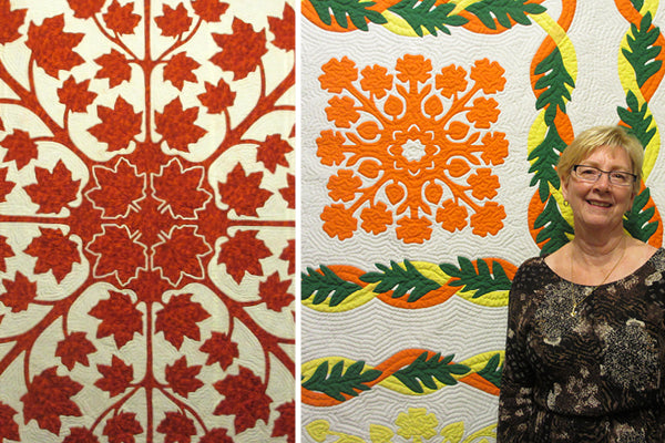 Grace Hawley and her Hawaiian quilts