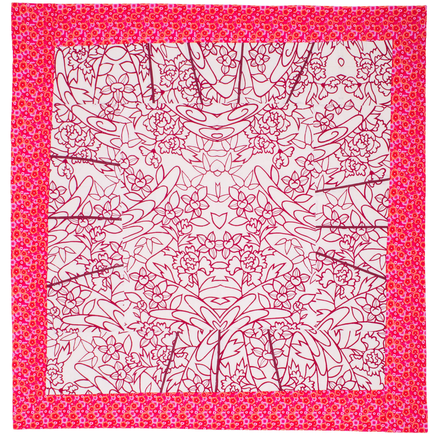 Back of Sakura Spring, a quilt by Patricia Belyea