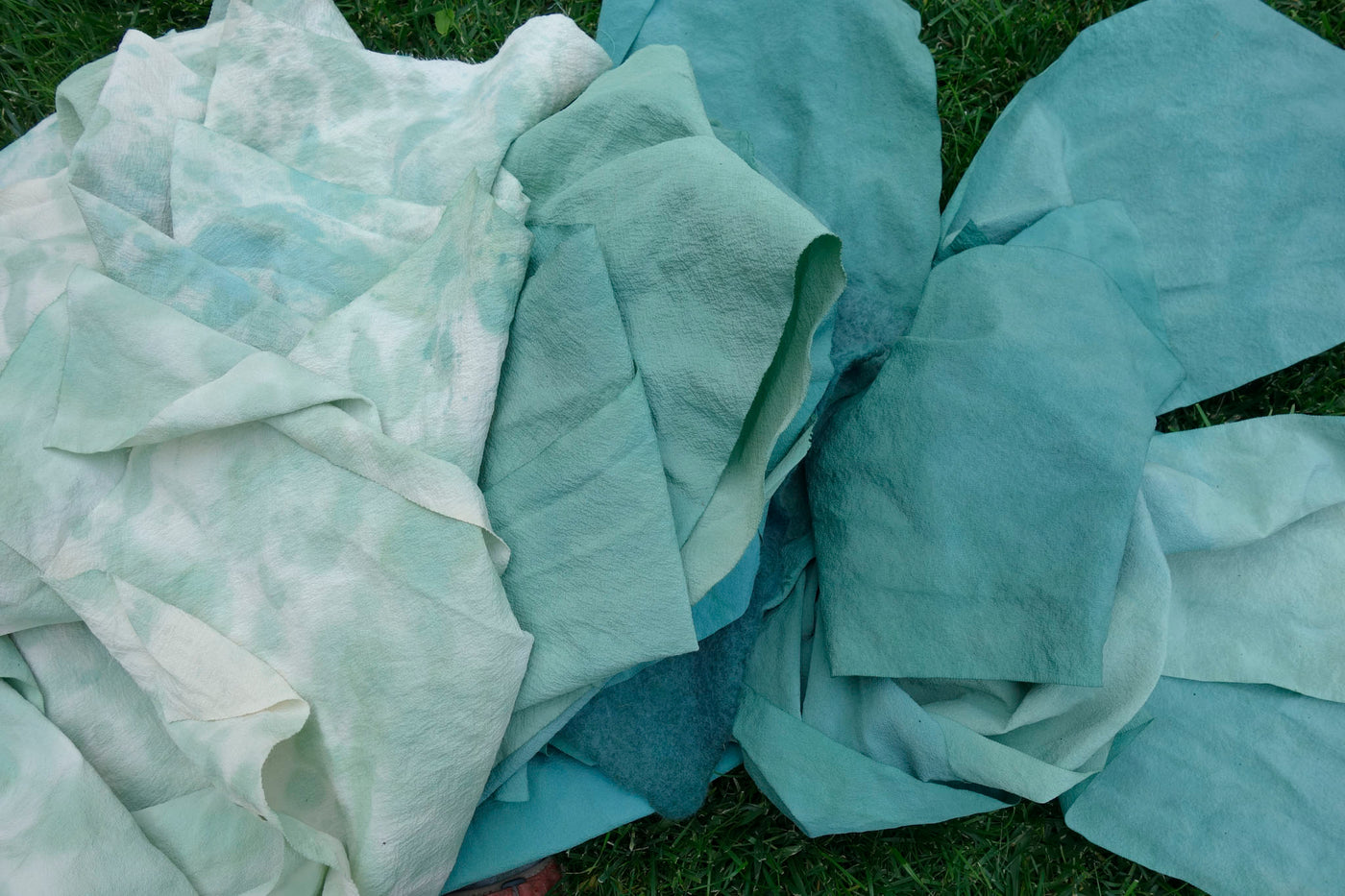 Tie Dye Linen Grass, Fabric