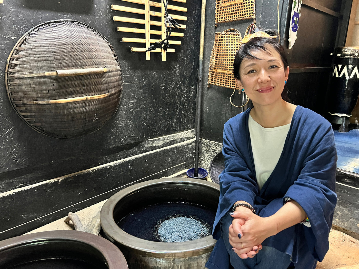 Naoko Omae, indigo artisan in Miyama JP