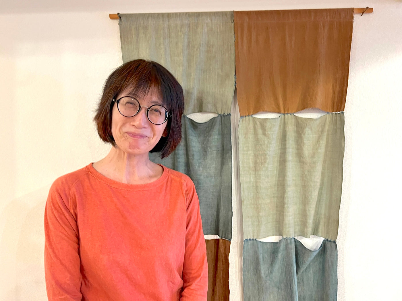 Tomoko Kamihara, founder and owner of tezomeya, a botanical dye studio in Kyoto