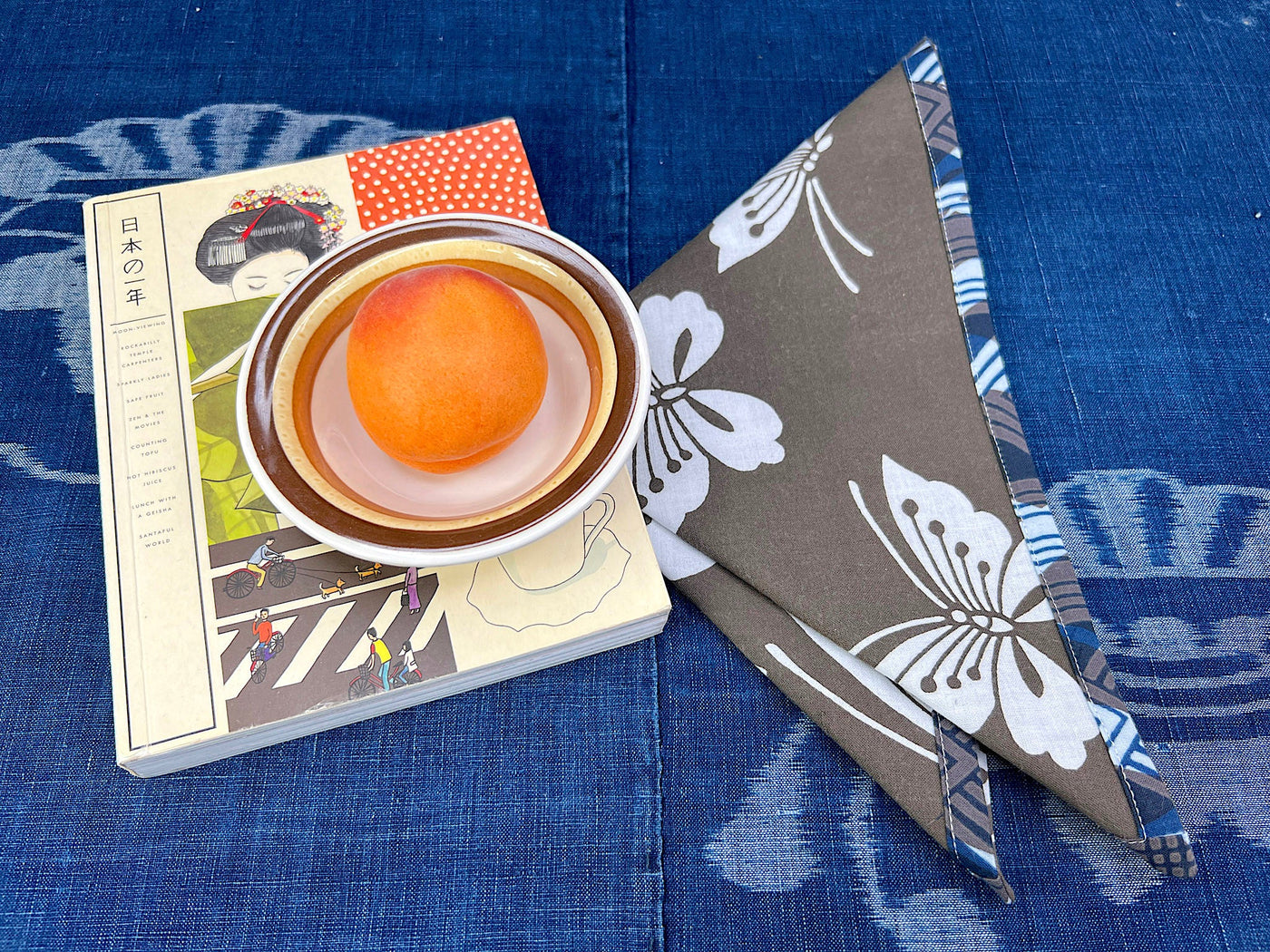 Project by Patricia Belyea of Okan Arts: Contrast-Edged Yukata Napkins
