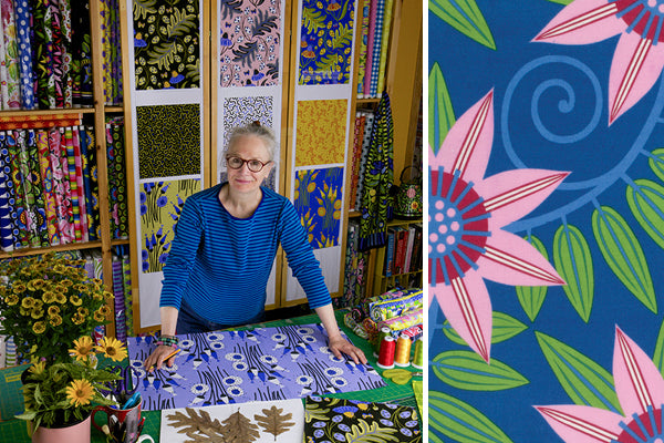 Jane Sassaman, quilter, fabric designer, author, and teacher