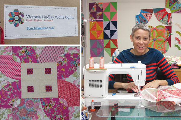 Victoria Findlay Wolfe, modern quilter of Manhattan NY