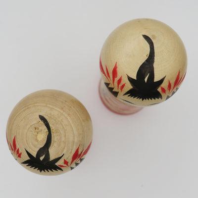 KO239 Vintage Kokeshi - Set of Two