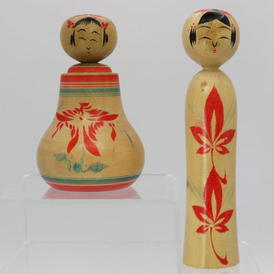 KO248 Vintage Kokeshi - Set of Two