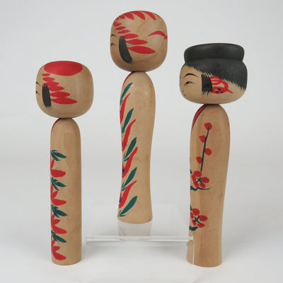 KO401 Vintage Kokeshi - Set of Three