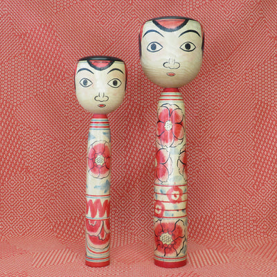 KO423 Nakanosawa Kokeshi Set of Two XL