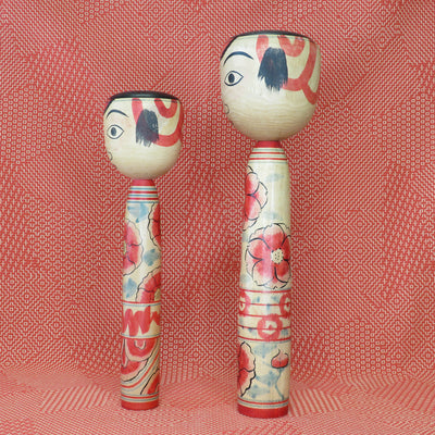 KO423 Nakanosawa Kokeshi Set of Two XL