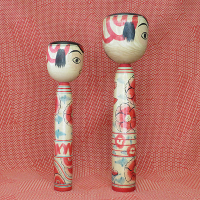 KO423 Nakanosawa Kokeshi Set of Two XL