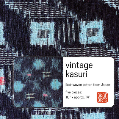 5-piece kasuri cotton pack