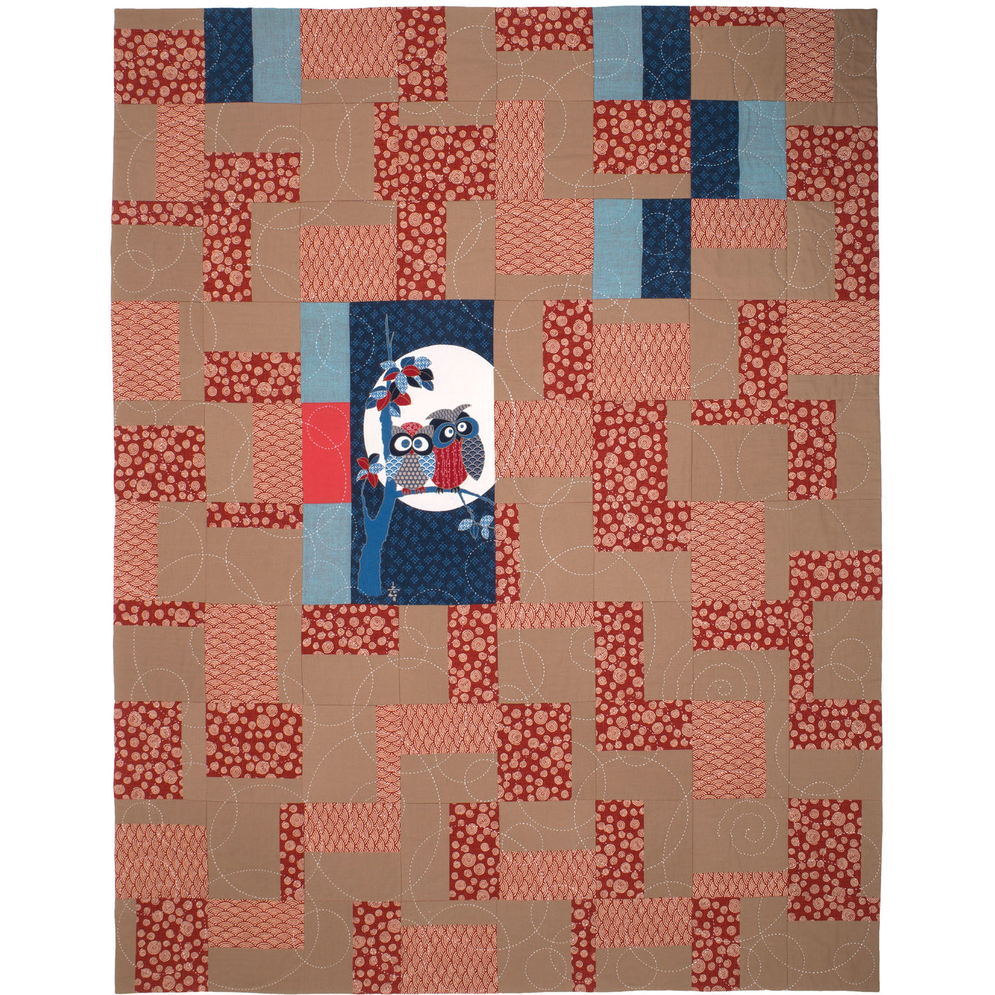 Lucky Owls, a quilt by Patricia Belyea
