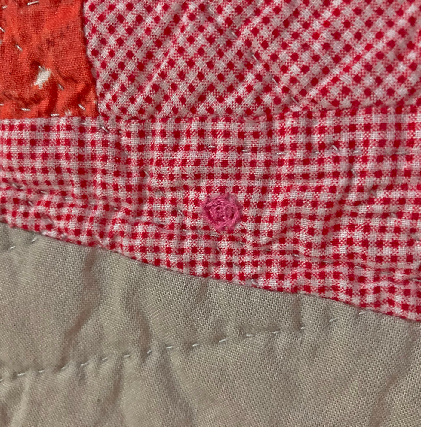 Detail of Pretty, a quilt by Sarah Nishiura