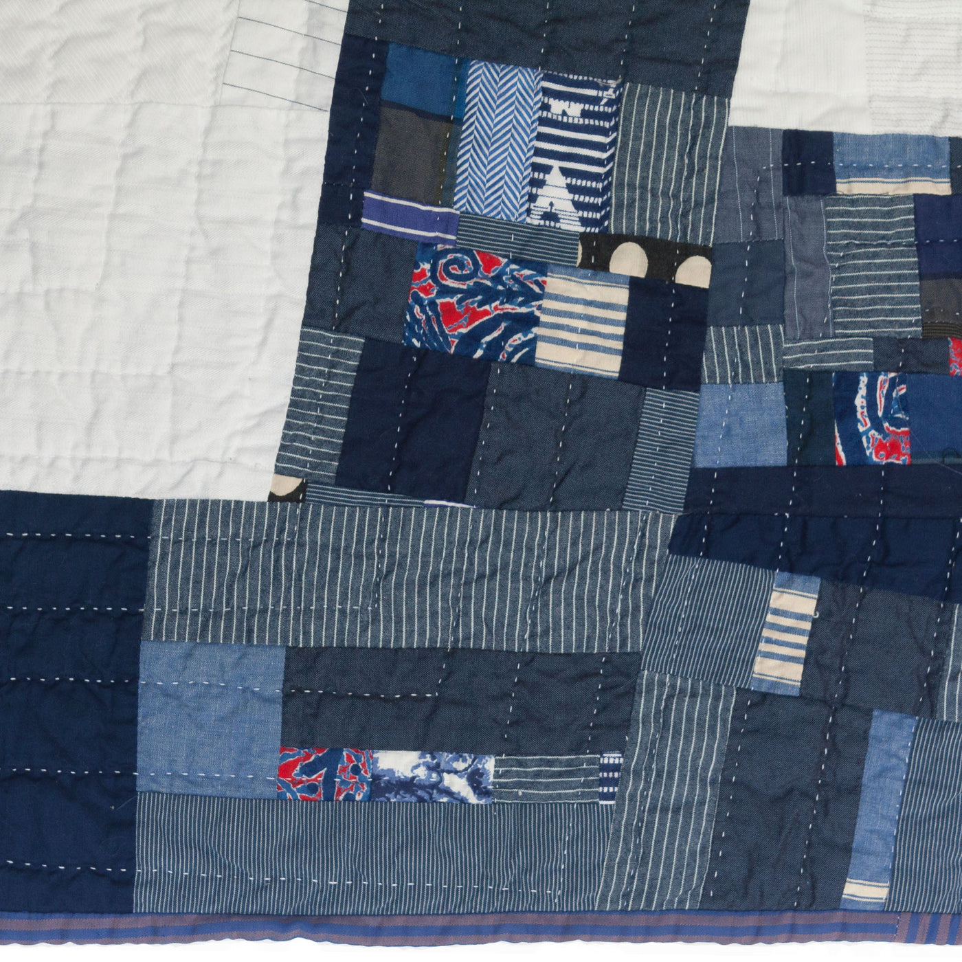Detail of Step Up, a quilt by Sarah Nishiura
