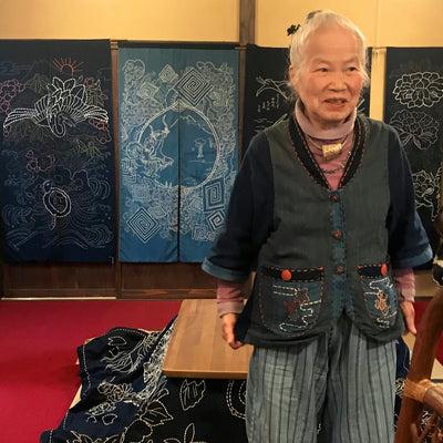 Sashiko master in her museum